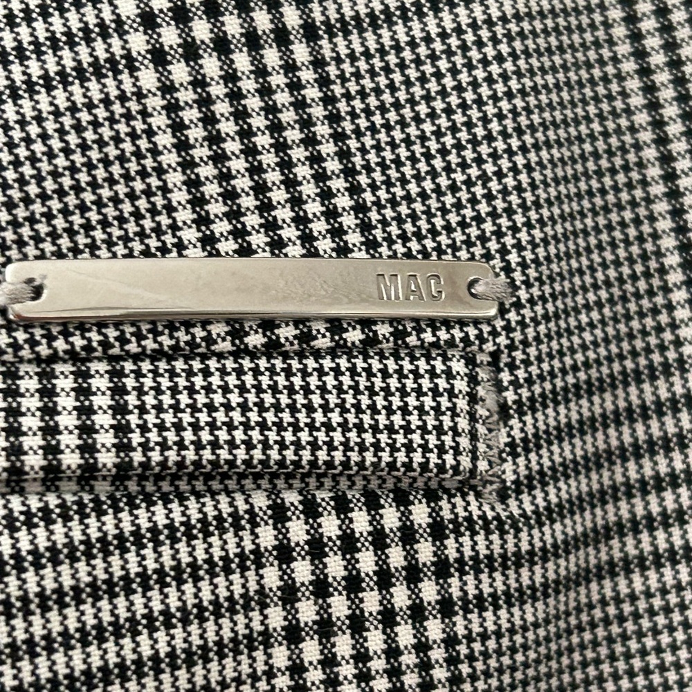 MAC Black and White Checkered Fabric